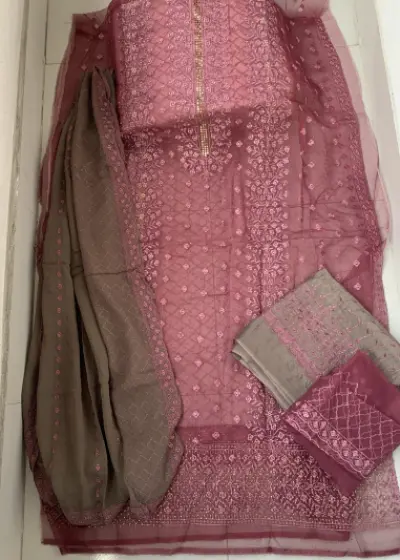 Barish Organza Jam Color