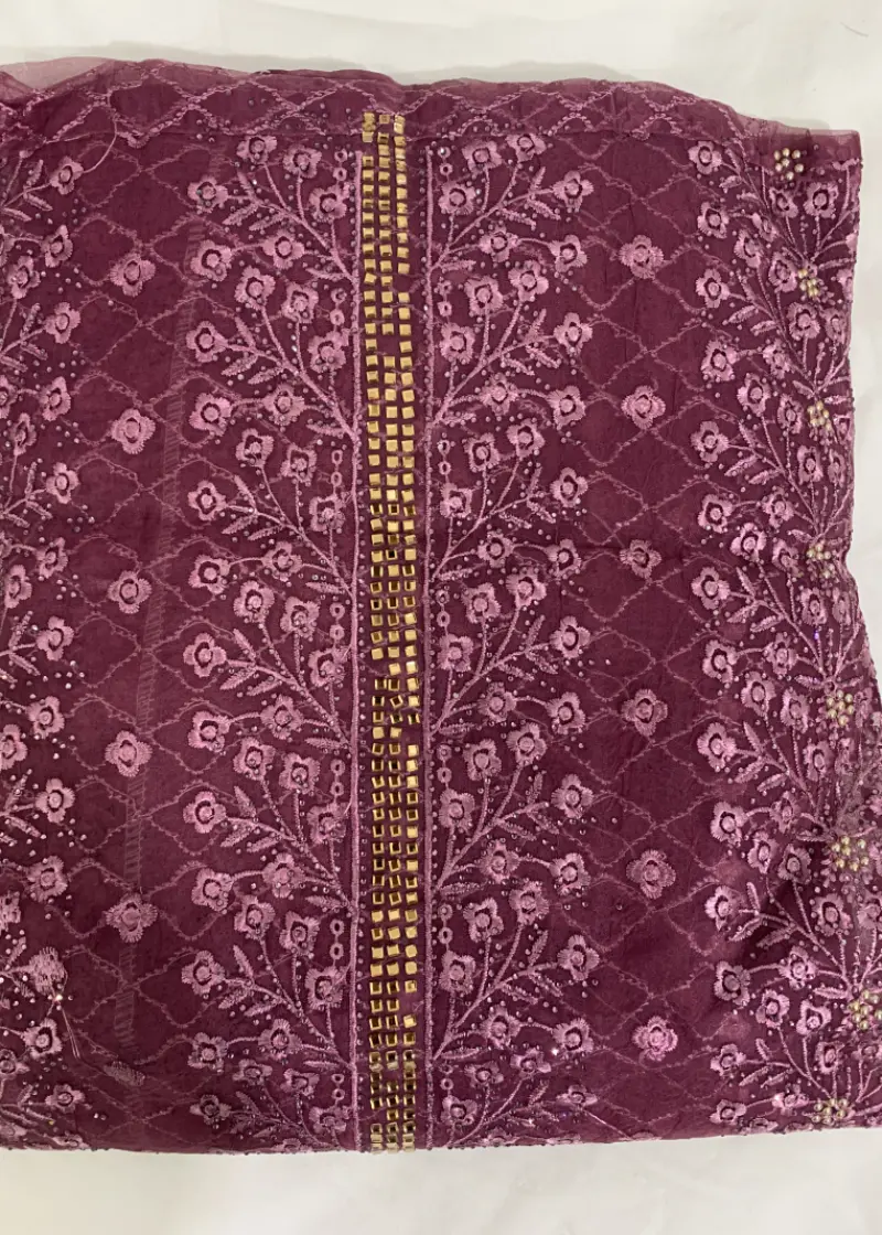 Barish Organza Jam Color